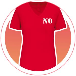 Tee-Shirt Femme Col V -NO-